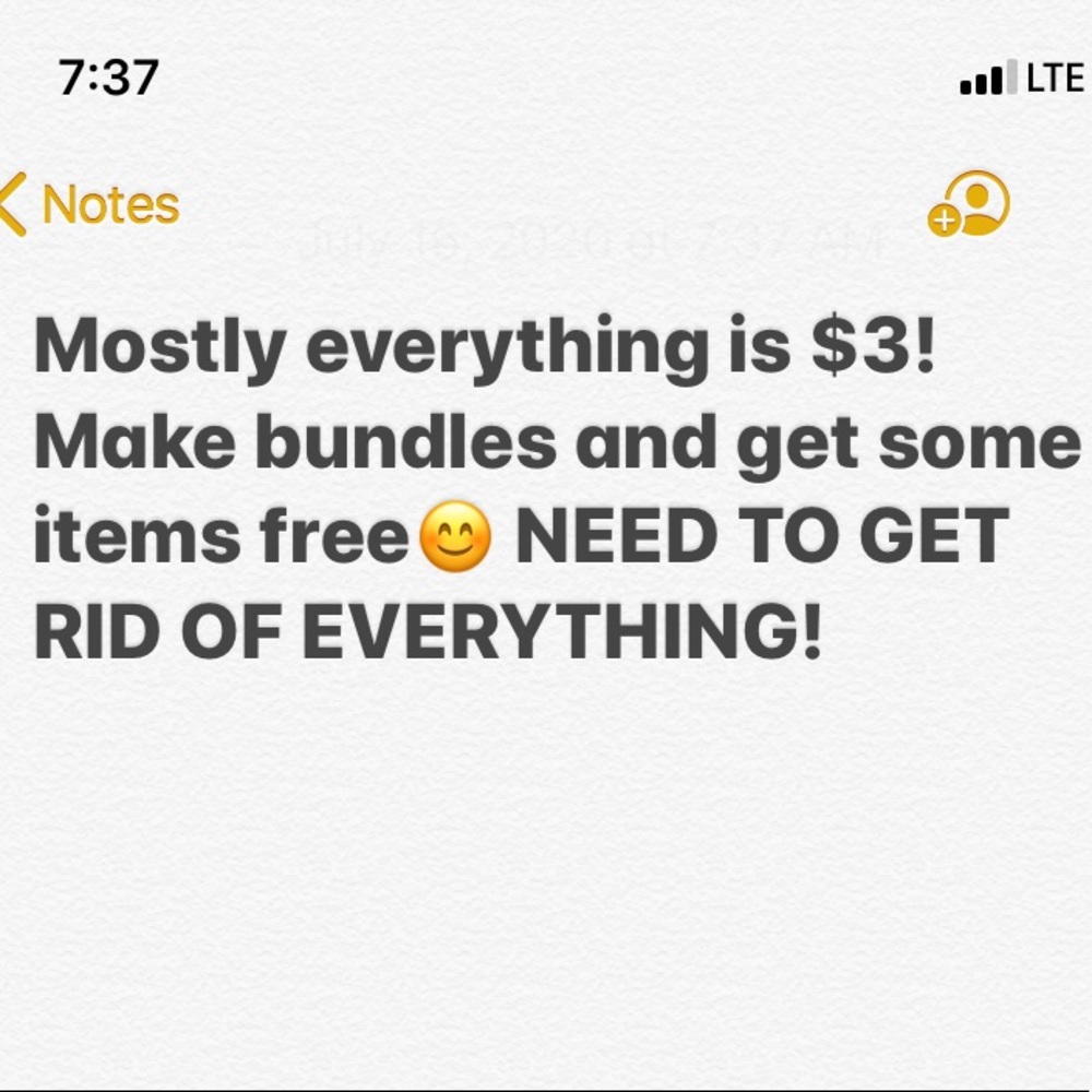 Mostly everything is $3!! Make bundles😊